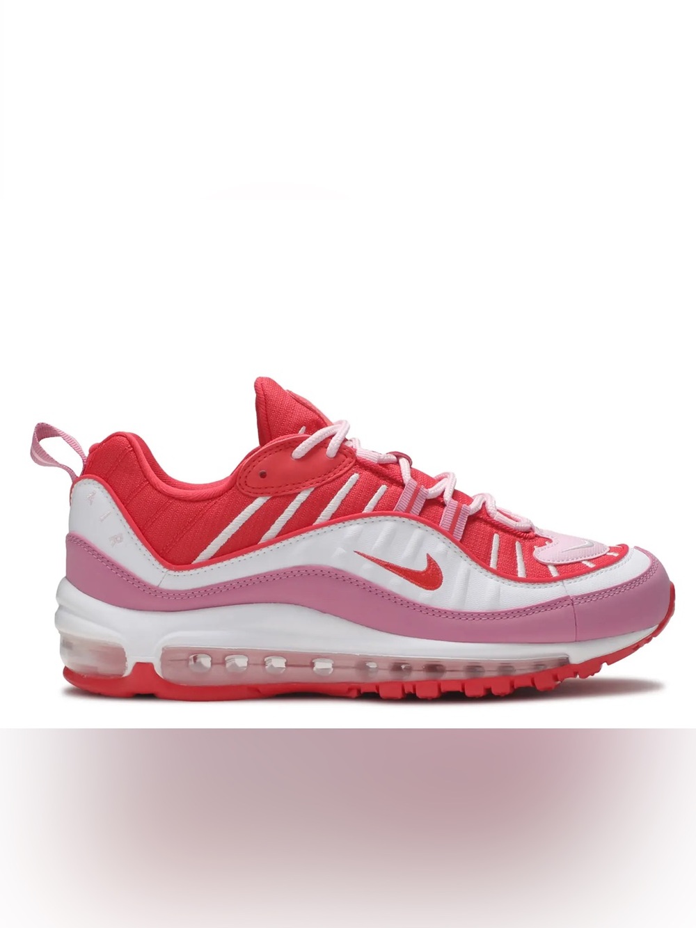 Sz 8.5 Nike Women’s Air Max 98 Pink & Red Running Shoes